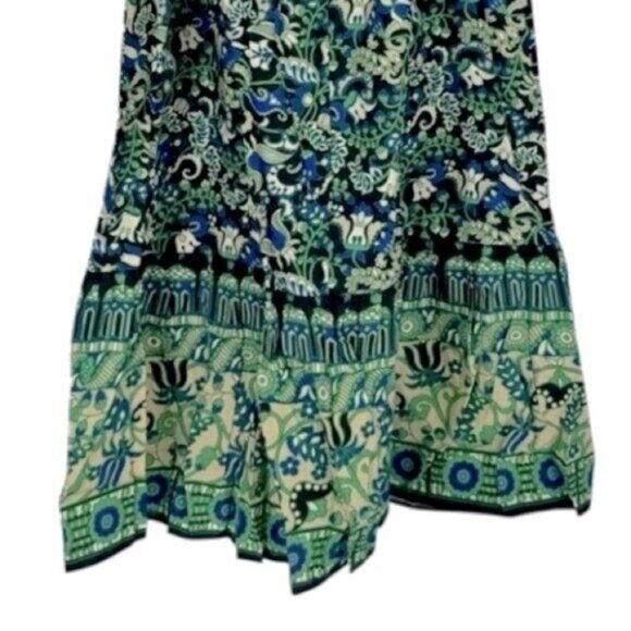 Tuckernuck | NEW Batik Floral Hampton Pull On Cotton Maxi Skirt Size XS