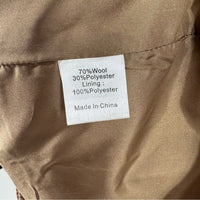 Tuckernuck NEW Brown Houndstooth Kensington Winter Wool Pea Coat Size XL