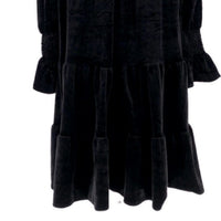 Pomander Place | NEW Black Velvet Kenzo Long Sleeve Mini Dress Size S