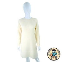 Pomander Place | NEW Ivory Ainsley Long Sleeve Classy Knit Sweater Dress Size XL