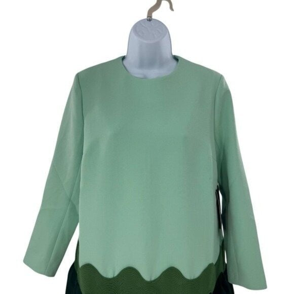 Tuckernuck NEW Sea Grove Pierce Long Sleeve Drop Waist A Line Mini Dress Size L