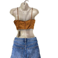 NBD | NWT Archer Crop Top in Gold Size XS