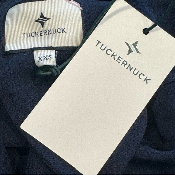 Tuckernuck | NEW Navy Daphne High Neck Long Sleeve Mini Dress Size XXS