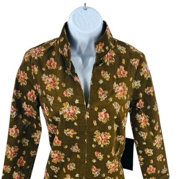 Tuckernuck | NEW Hazel Bouquet Corduroy Clifton V-neckline Mini Dress Size S