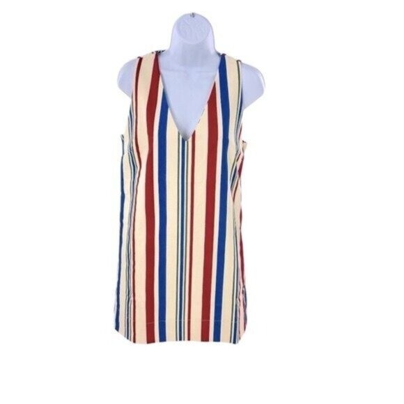 Pomander Place | NEW Americana Stripe Kira V-neckline Mini Dress Size M