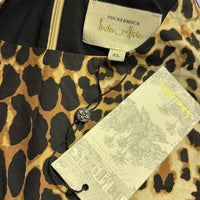 Tuckernuck x India Hicks NEW Leopard Domino Long Sleeve Party Mini Dress Size XL