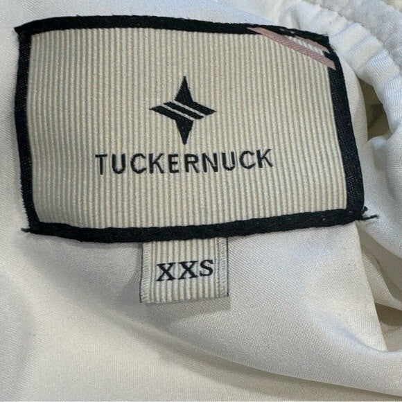 Tuckernuck | NEW Ivory Daphne Preppy Bow Tie 3/4 Sleeve Mini Dress Size XXS