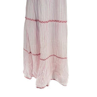 Pink City Prints NEW Candyfloss Stripe Jessica Smocked Bow Tie Maxi Dress XL