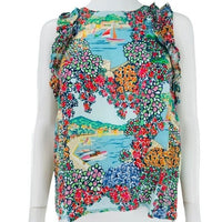 Cartolina Nantucket NEW Exclusive Portofino Print Amanda Colorful Top Size S