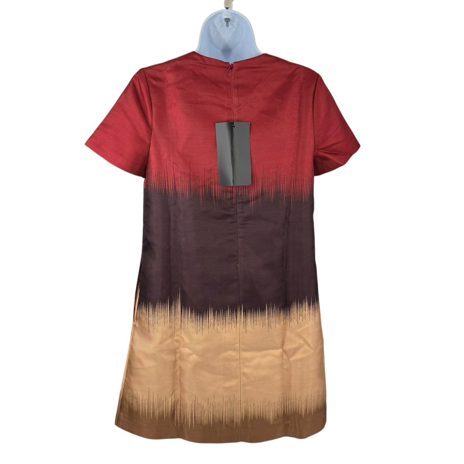 Tuckernuck NEW Sienna Stripe Short Sleeve Marlowe Red Brown Party Mini Dress S