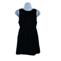 Pomander Place | NEW Black Porto Square Neckline Sleeveless Mini Dress Size XL