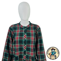 Tuckernuck | NEW Festive Plaid Tartan Royal Shirt Mini Dress Size XXS