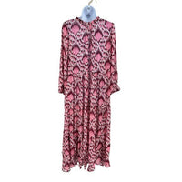 Tuckernuck NEW Pink Poppy Ikat Long Sleeve Salty Paloma Caftan Size XXXL