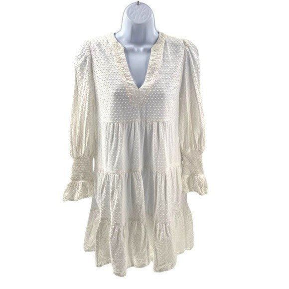 Pomander Place | NEW White Swiss Dot Kenzo Mini Dress Size XS