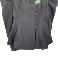 Tuckernuck NEW Black Calla Structured Puff Sleeve Button Blouse Size XS