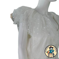 Tuckernuck | NEW White Onyx Tulle Giselle Formal Embroidered Maxi Gown Size XXL