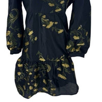 Tuckernuck | NEW Navy Jasmine Vine Jacquard Formal Palmerston Dress Size L