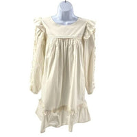 Cleobella | NEW Ivory Anabelle Ruffled Shoulders Mini Dress Size XL