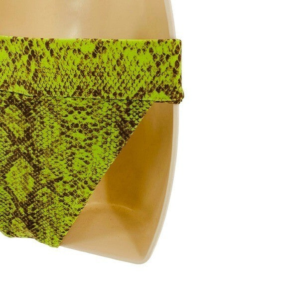 House of Harlow 1960 | NEW Anastasia Bikini Bottom in Green Python Size S