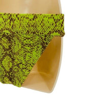 House of Harlow 1960 | NEW Anastasia Bikini Bottom in Green Python Size S