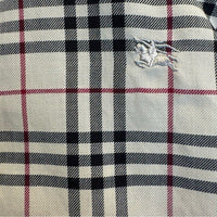 Burberry London NEW Womens Nova Check Fitted Collared Button Down Shirt Size XS