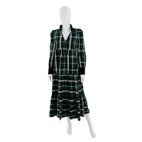 Tuckernuck Bristol Green Plaid Tartan Midi Dress