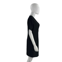 Hyacinth House Beaded Bow Amal Black Mini Dress