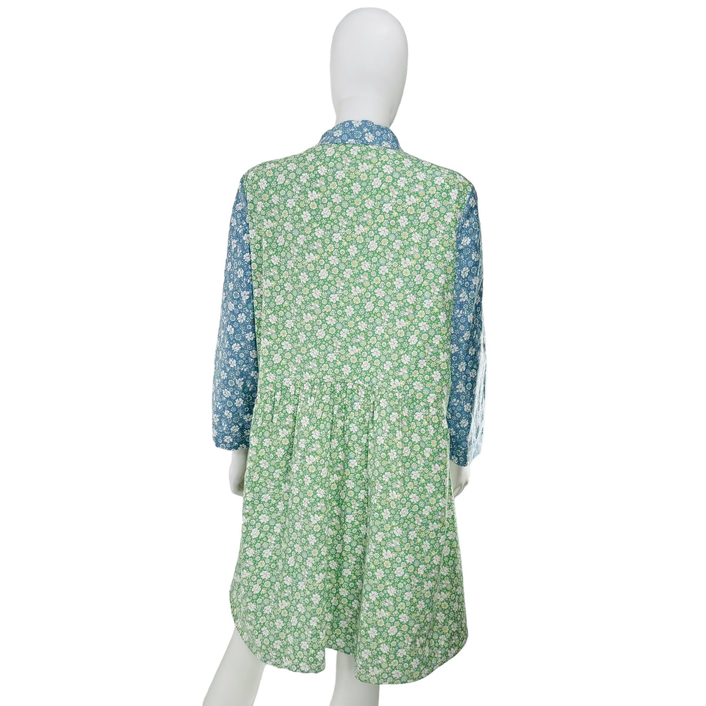 Hyacinth House Floral Print Blocked Celeste Shirt Dress