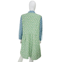 Hyacinth House Floral Print Blocked Celeste Shirt Dress
