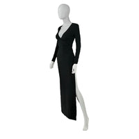 Staud Ink Long Sleeve Maxi Dress in Black