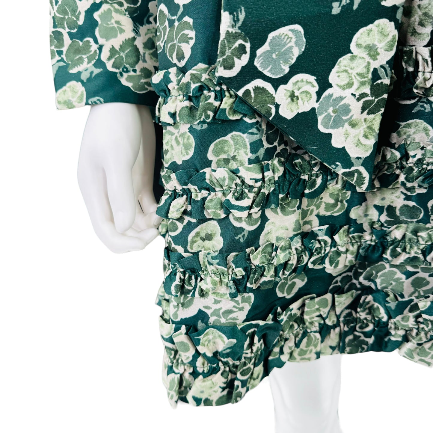 Tuckernuck Green Floral Calyspo Cosmos Celia Mini Dress