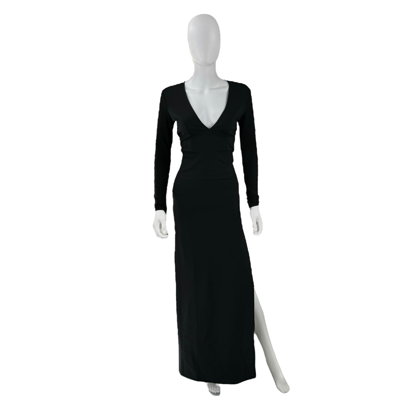 Staud Ink Long Sleeve Maxi Dress in Black