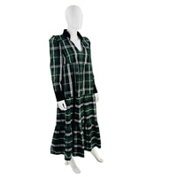 Tuckernuck Bristol Green Plaid Tartan Midi Dress