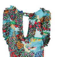 Cartolina Nantucket Exclusive Portofino Print Amanda Sleeveless Colorful Top