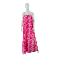 Hyacinth House Pink and Red Boho Floral High Neck Maxi Dress
