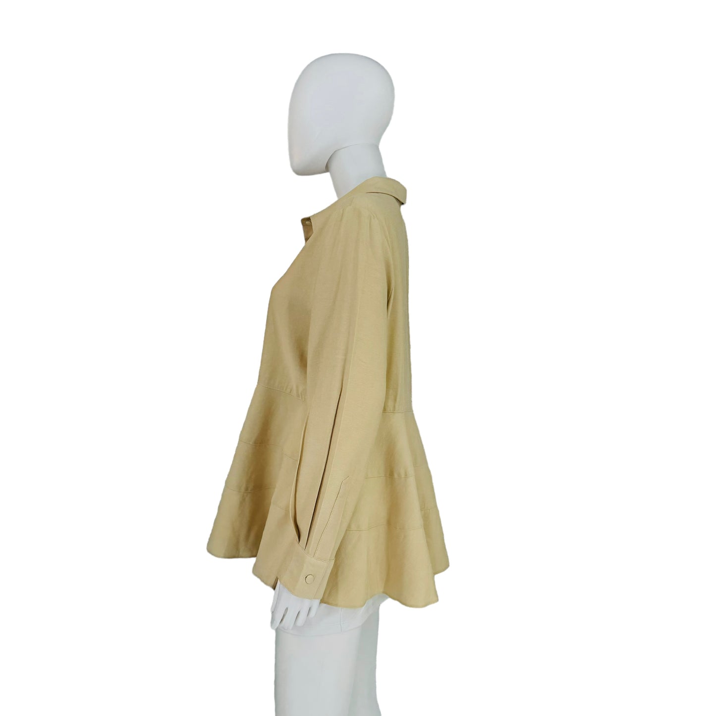 Pomander Place Ashlen Collared Peplum Blouse