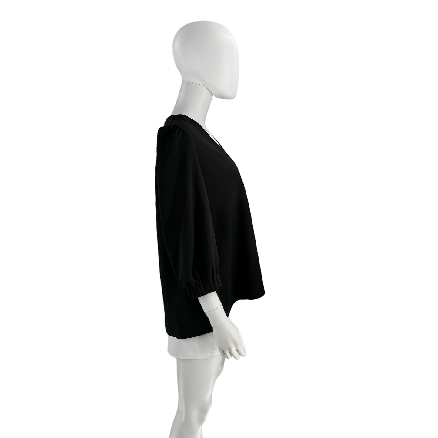 Pomander Place Black Hollis V Neck Blouse