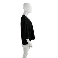 Pomander Place Black Hollis V Neck Blouse