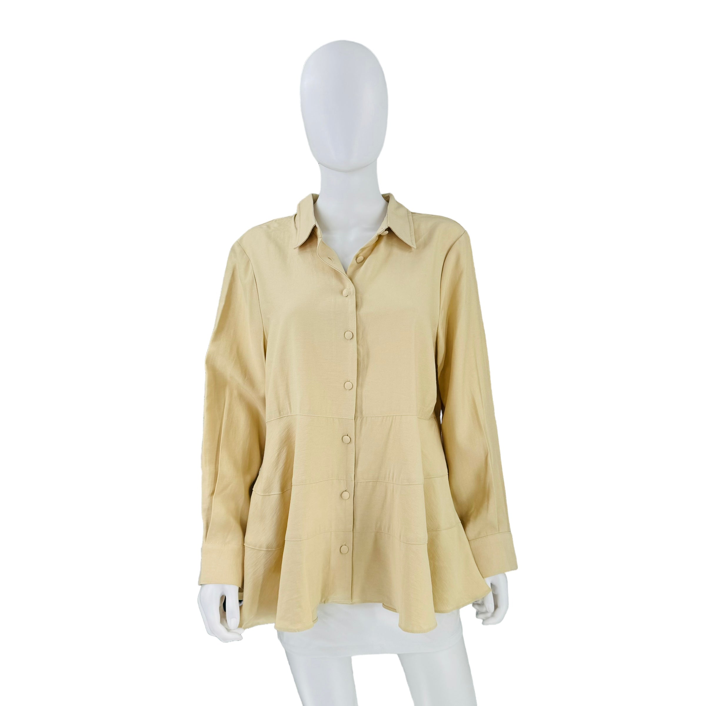 Pomander Place Ashlen Collared Peplum Blouse