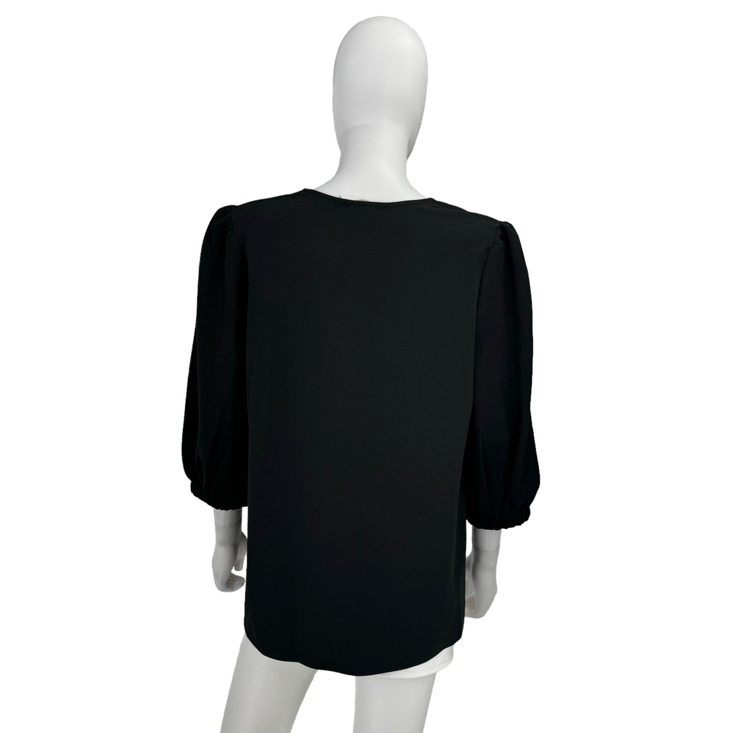 Pomander Place Black Hollis V Neck Blouse