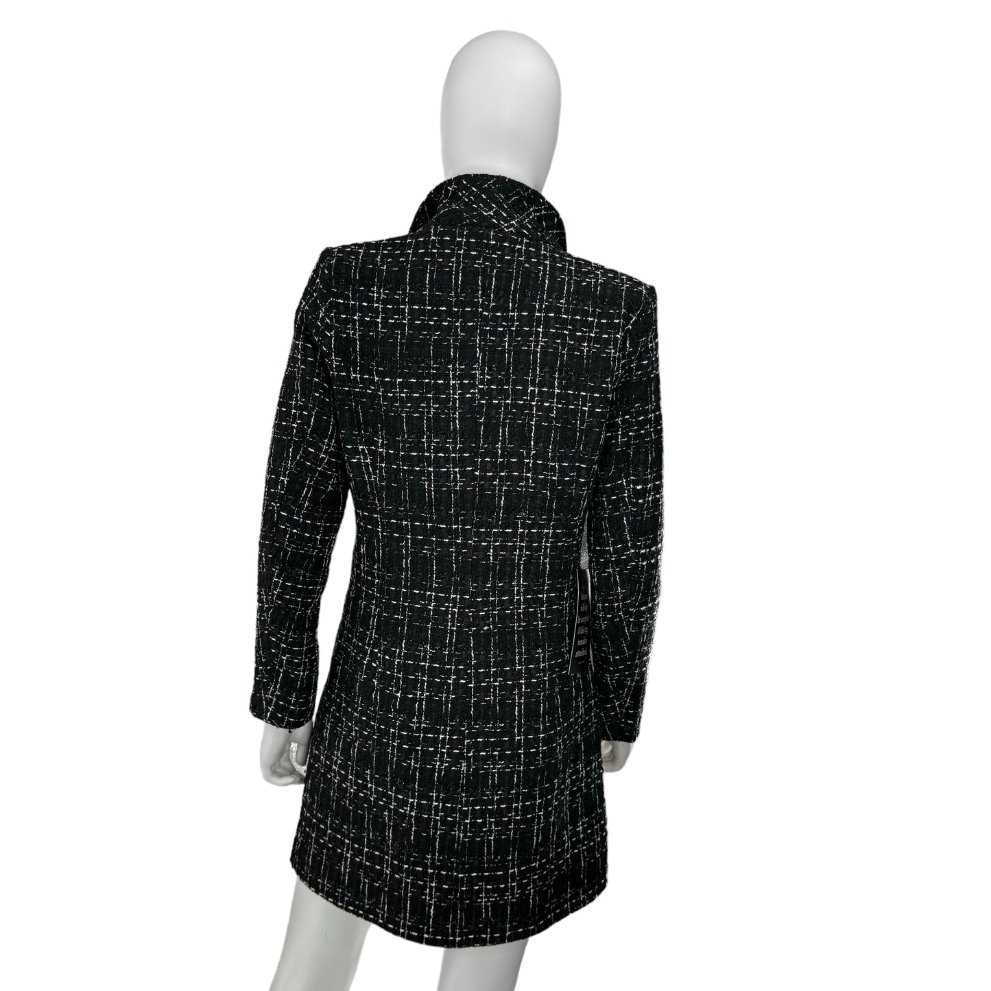 Pomander Place Black Tweed Stacie Preppy Retro Blazer Mini Dress