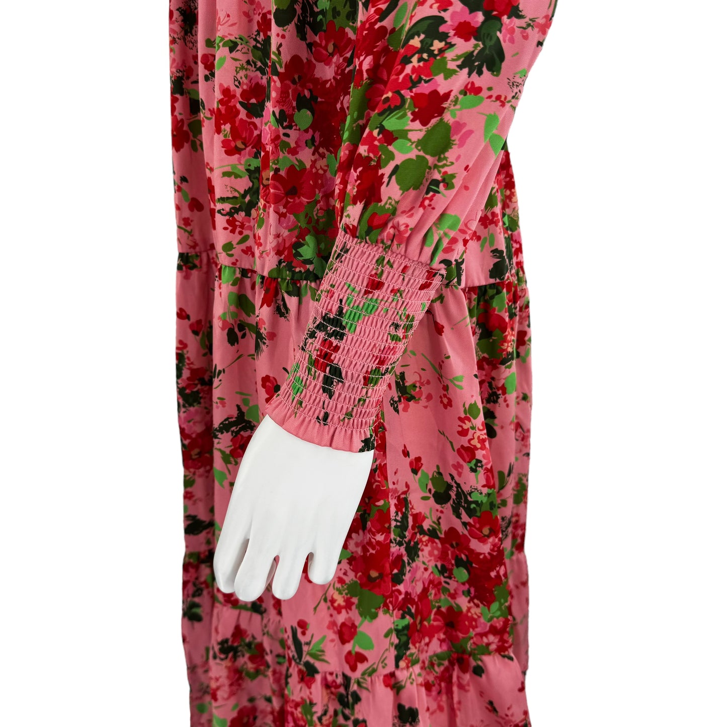 Tuckernuck Pink Peony Meadows Libby Long Sleeve Maxi Dress