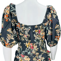 Ro's Garden Percy Germaine Black Floral Maxi Dress