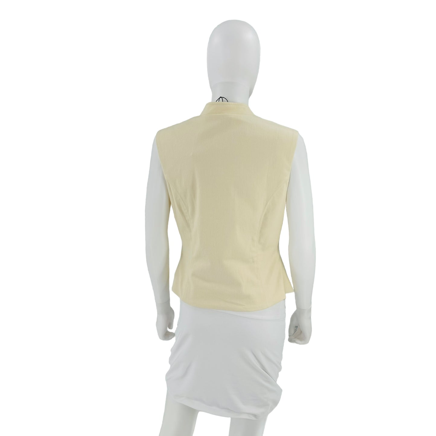 LOBA Paulina Cut Out Sleeveless Top in Beige