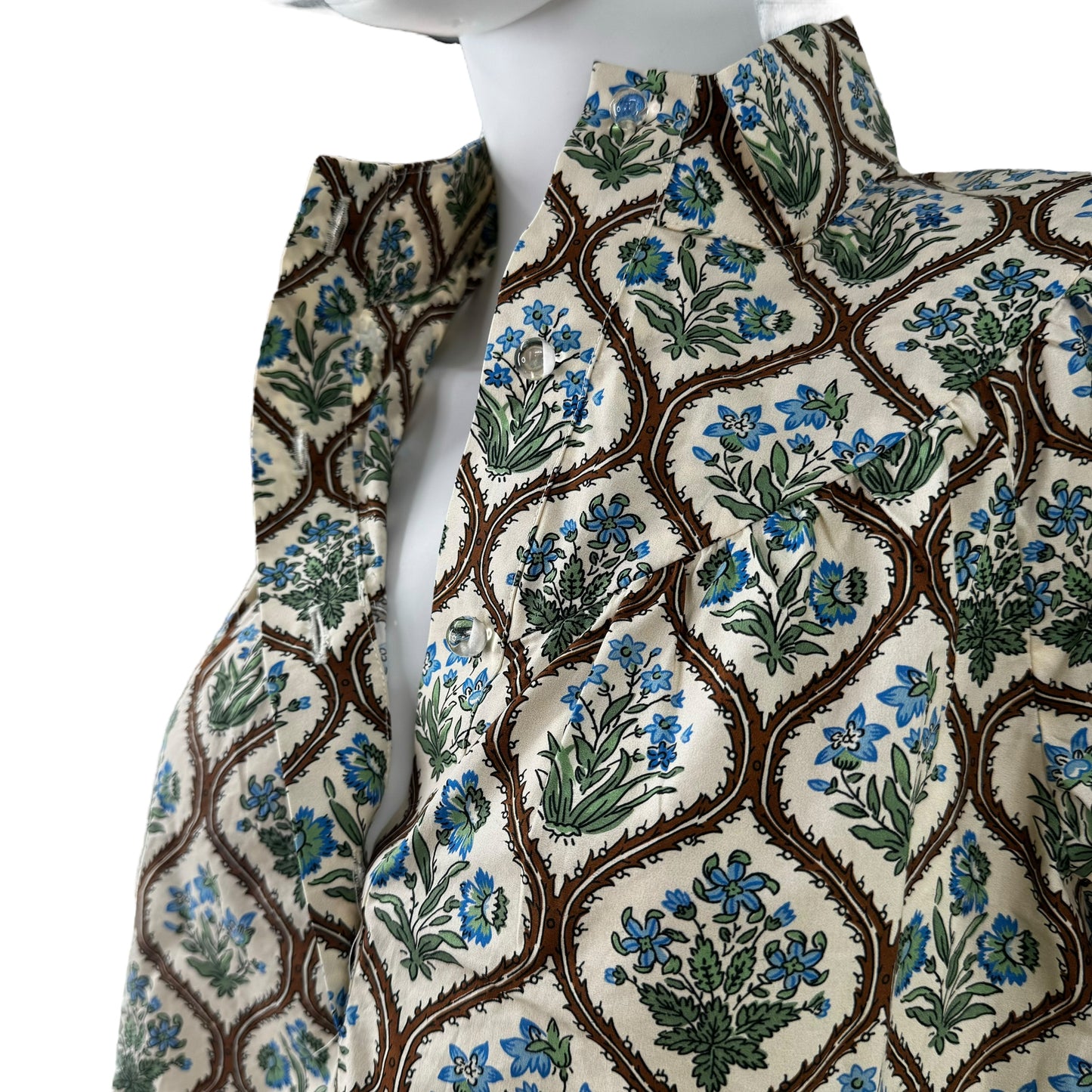 Tuckernuck Mandarin Collar Corrigan Collared Long Sleeve Blouse