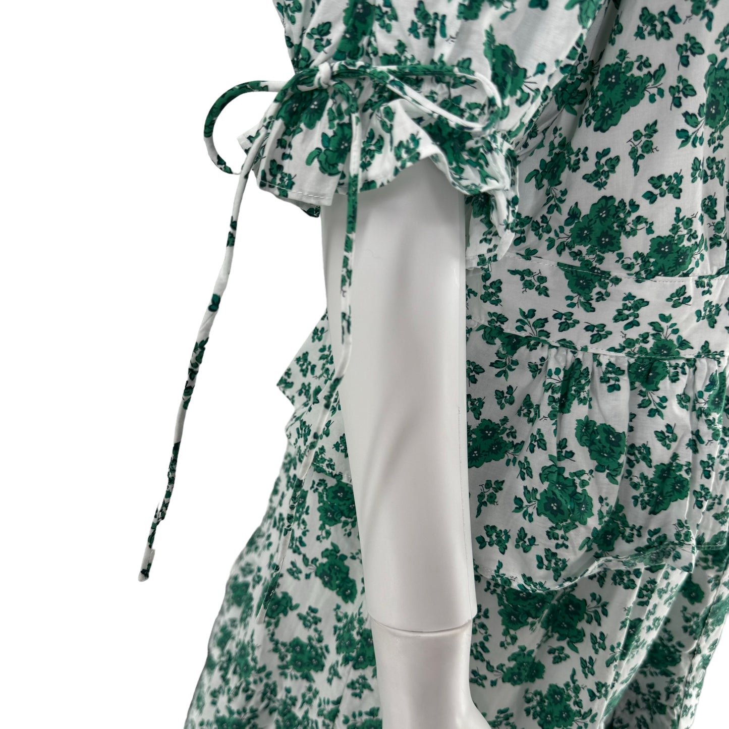 Hyacinth House Green & White Floral Irenea Midi Dress