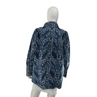 Tuckernuck Mandarin Collar Corrigan Collared Long Sleeve Blouse