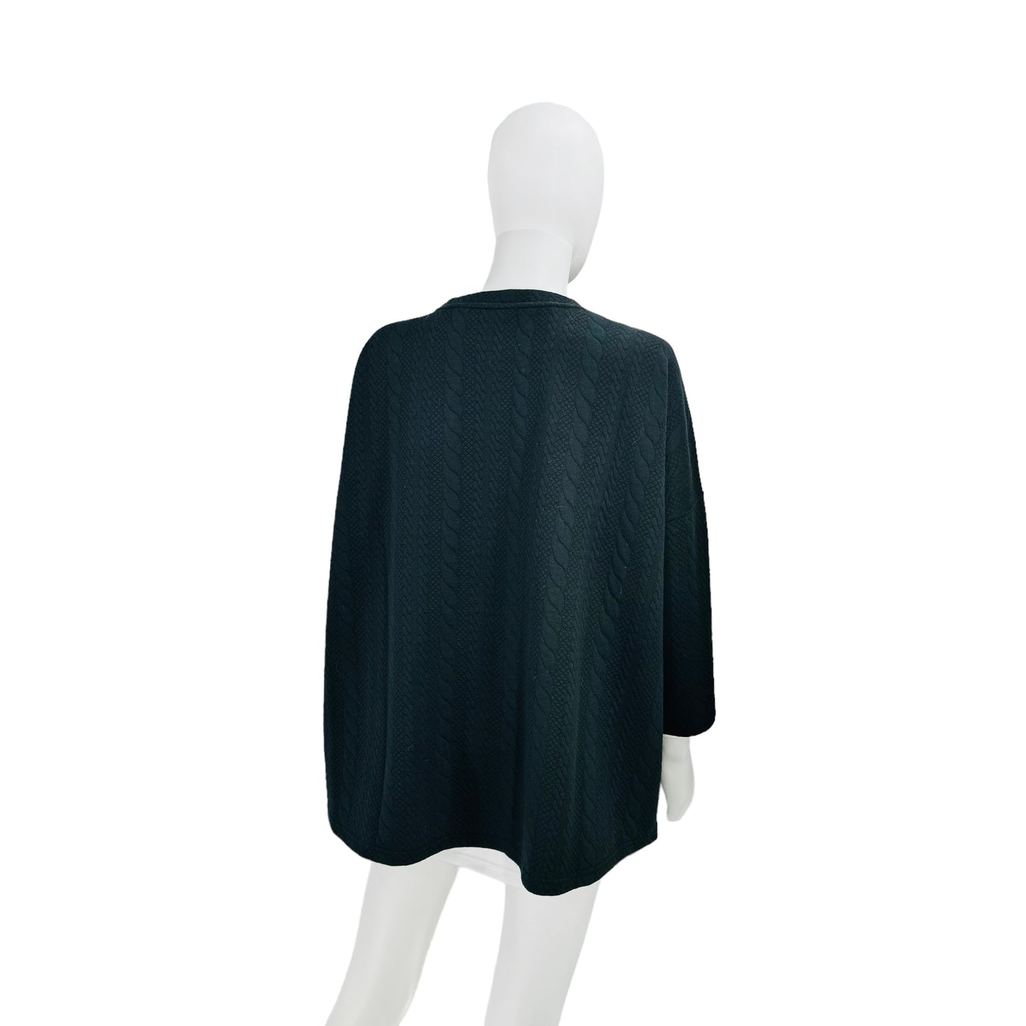 Tuckernuck Black Cable Ally Swing Oversized Sweatshirt