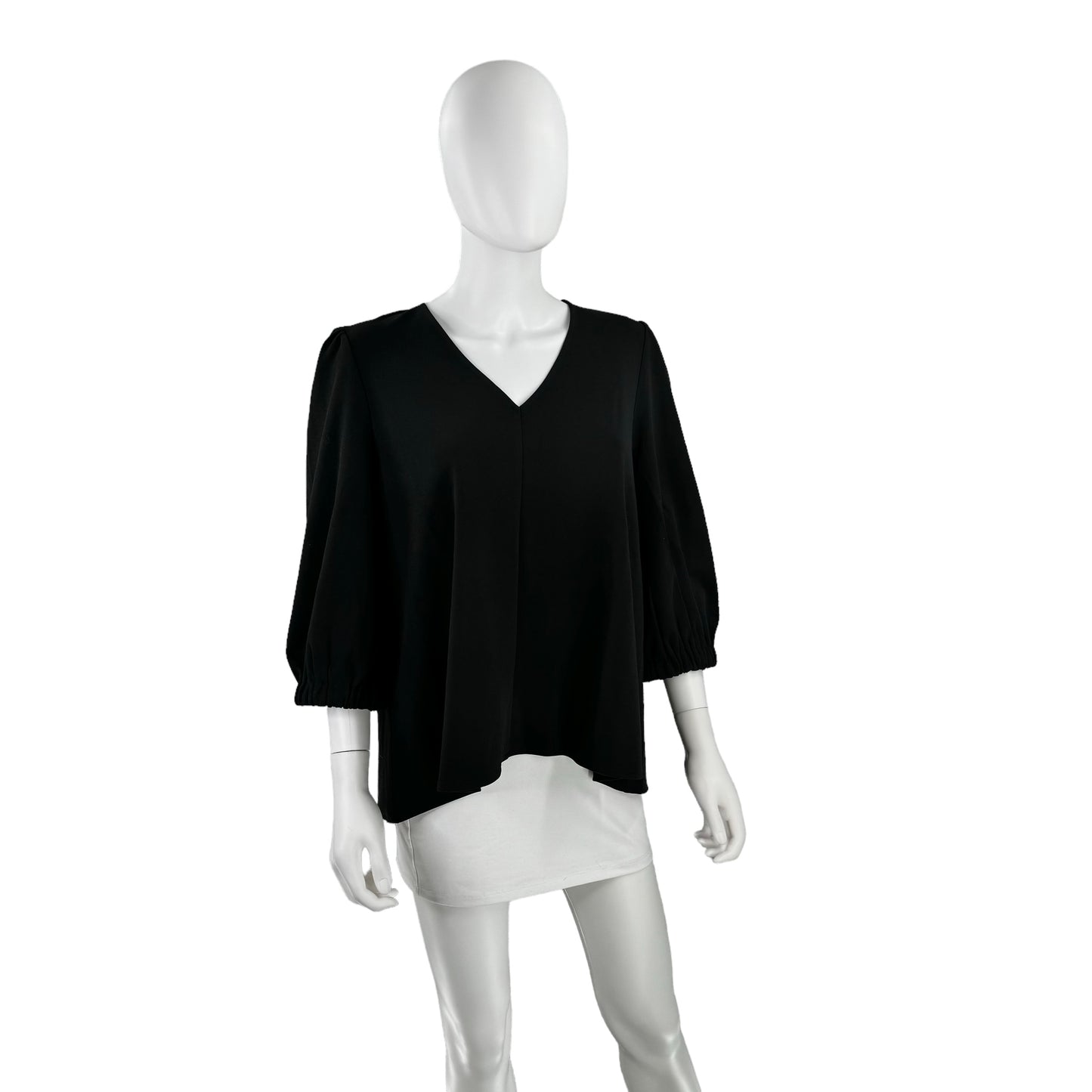 Pomander Place Black Hollis V Neck Blouse