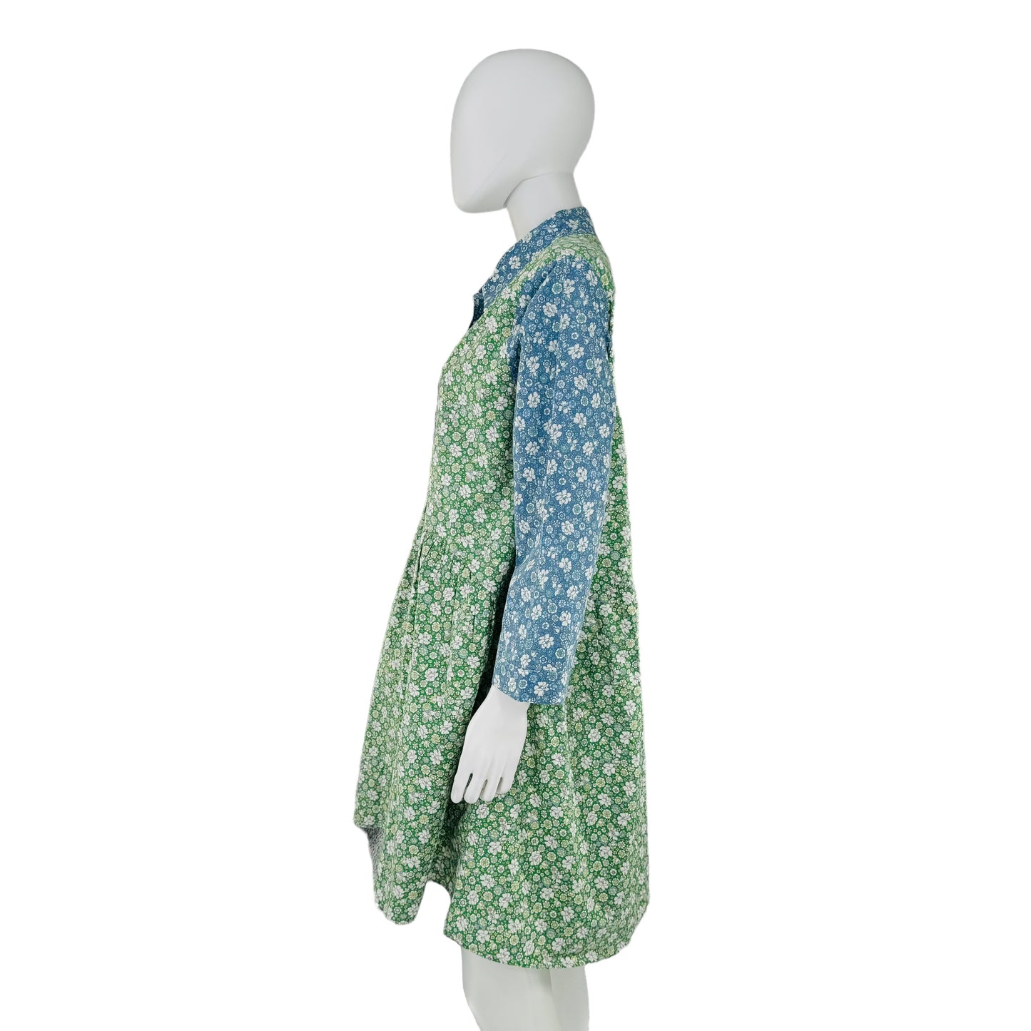 Hyacinth House Floral Print Blocked Celeste Shirt Dress